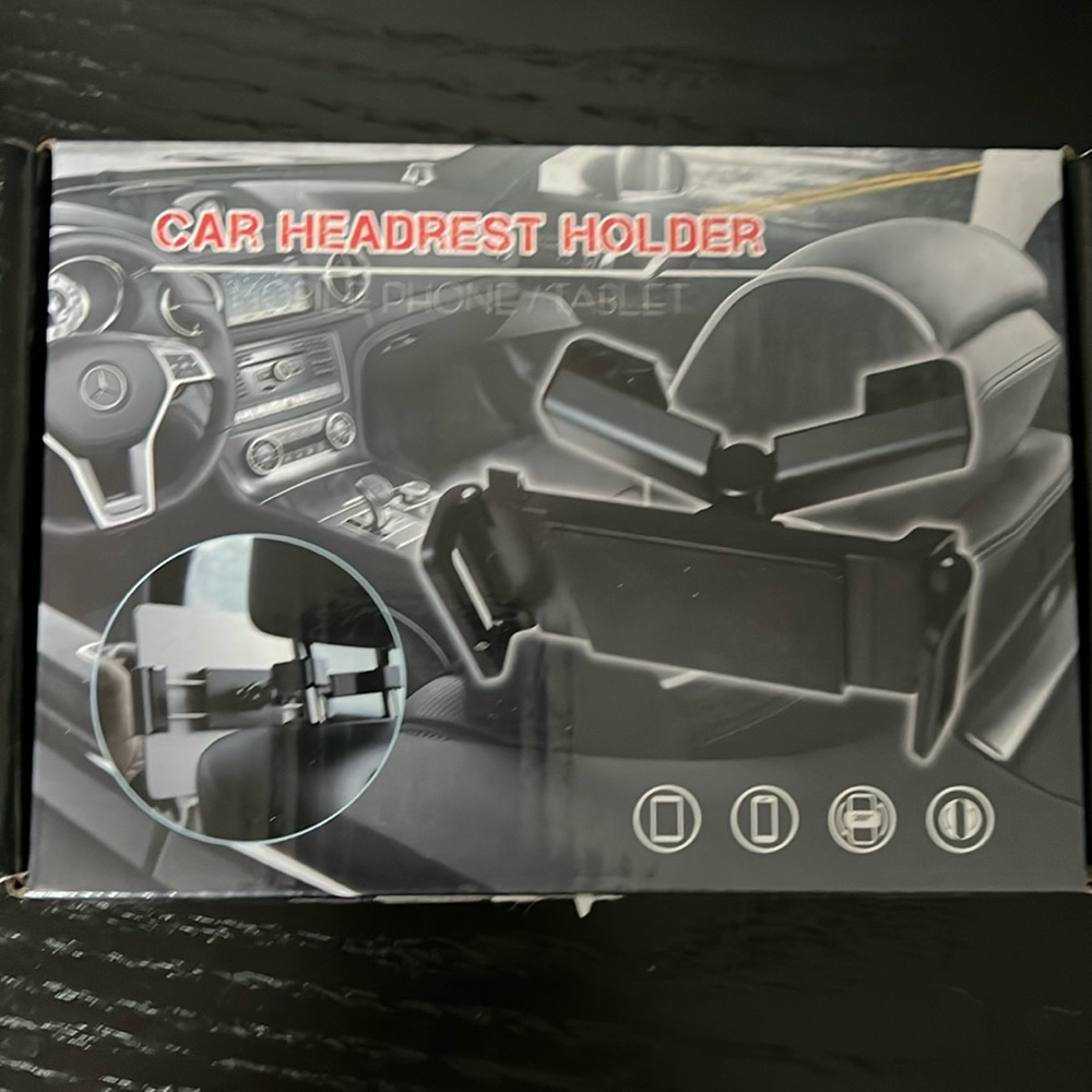 Car Headrest Tablet Holder never used.